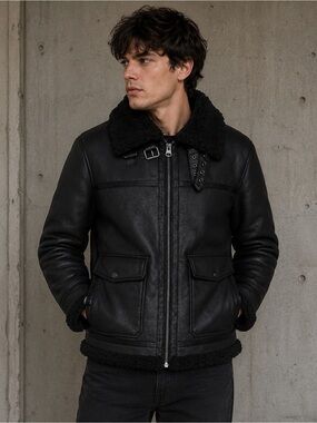 ❤️‍🔥Firm Price❤️‍🔥 Levi's faux shearling Aviator rancher jacket